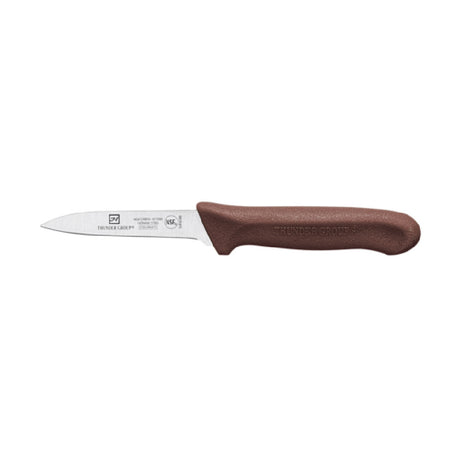 Thunder Group SLKF421BR Paring Knife 3-1/4" Blade Brown Polypropylene Handles