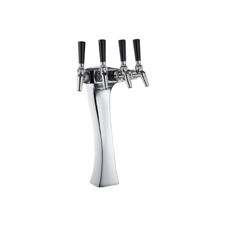 Perlick 69526W-4P@1 Panther Style Wine Dispensing Kit -(4) Faucets Chrome Above FIRST DOOR (304 Stainless Steel Dispensing Heads & Faucets Drainer 304 Stainless Steel Keg Couplers Air Distributors 304 Stainless Steel Wine Line Connectors Air Hose