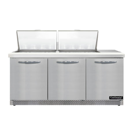 Continental Refrigerator D72N24M-FB Designer Line Mighty Top Sandwich Unit Front Breather