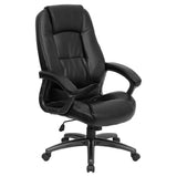 Flash Furniture GO-7145-BK-GG Executive Swivel Office Chair 44-1/4" To 47-1/4" Adjustable Height