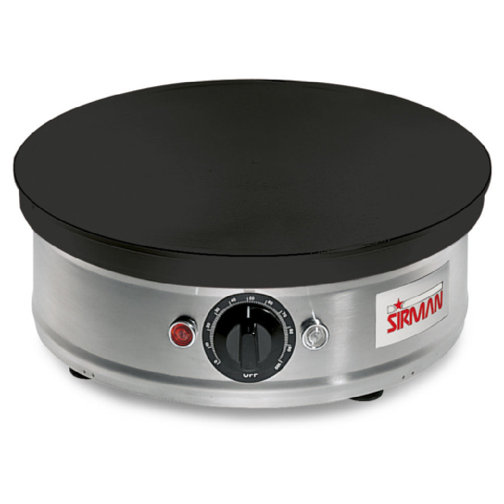SIRMAN CREPIERA - (34A9201008SI) Crepe Maker, Electric, 13-3/4" Dia. Chromium-coated Cast Iron Cooking Surface