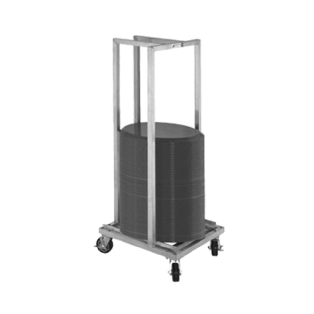 Alexander Industries OTT-100 Oval Tray Transport Cart Heavy Duty 68"H X Single Stack