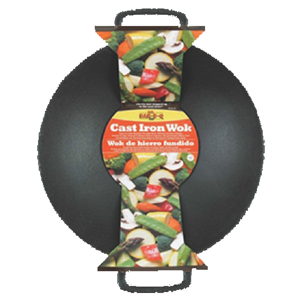 Chef Master 06106X Mr. Bar-B-Q® Classic Prestige Grill Topper Wok 17-1/4" X 17-2/5" X 4-1/2" (with Handles)