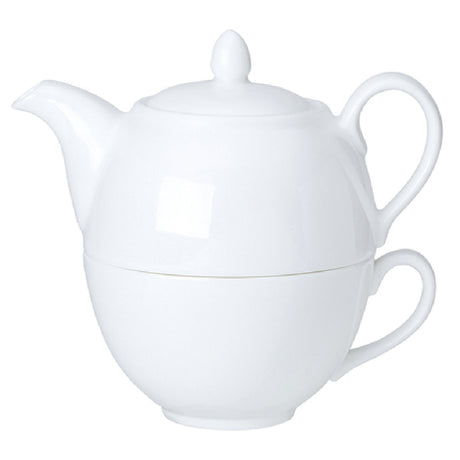 Steelite 82000AND0411 Tea For One Teapot Set Includes 16 Oz. Teapot And 9 Oz. Tea Cup