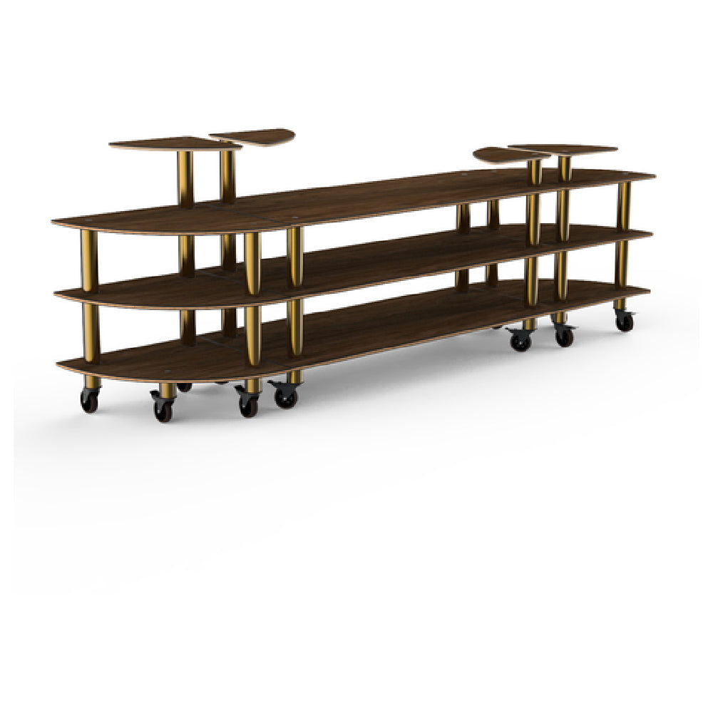 Steelite MGCMLB02WBXW Mogogo Buffet Solutions Modular Classic Buffet Station 3-tier