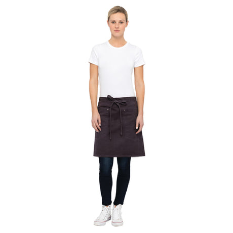 Chef Works AHWAQ014-EGG-0 Dorset Bistro Apron 19"L X 31"W Half Length