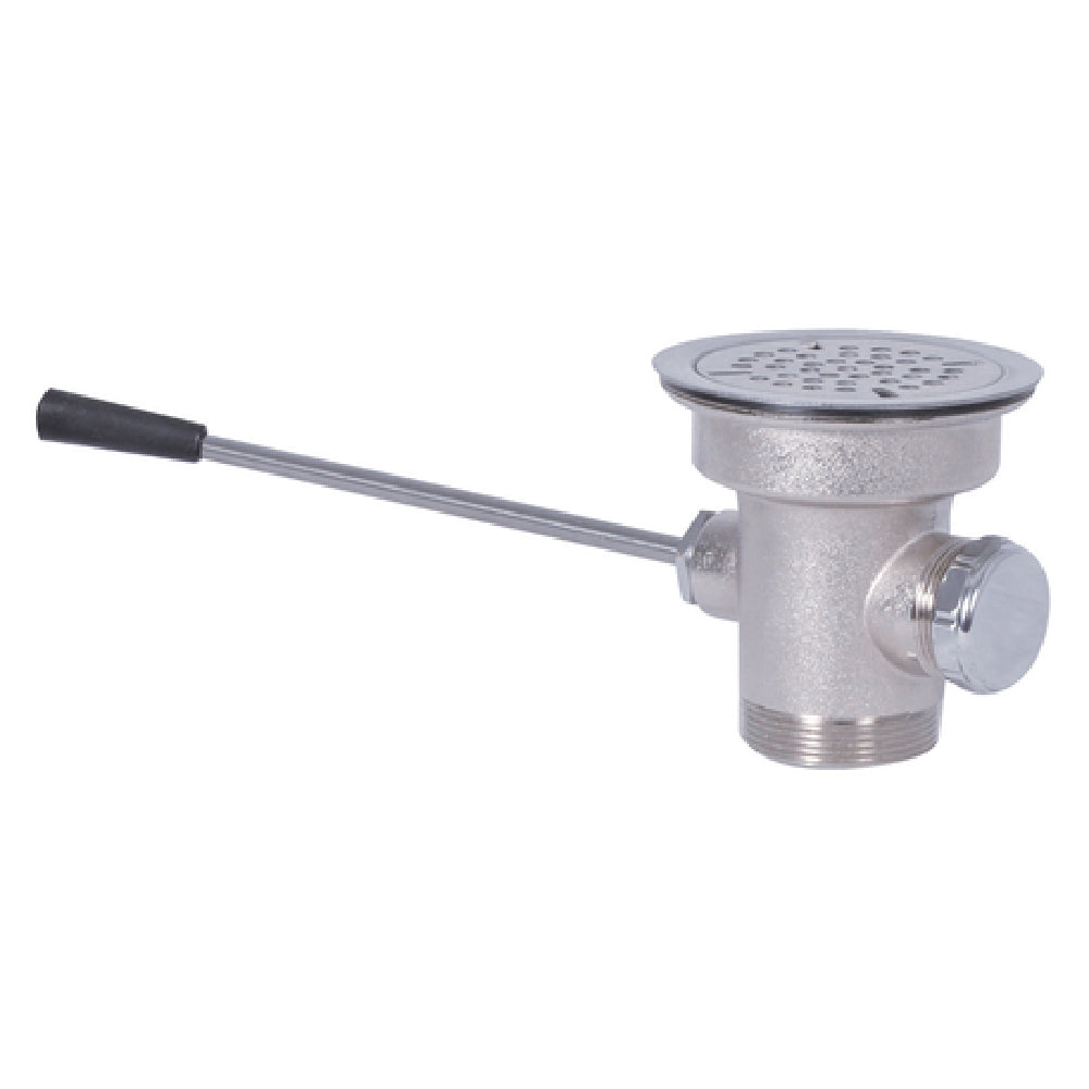 BK Resources BK-SLW-2 Straight Lever Drain Fits 3-1/2" Opening 2" Male & 1-1/2" Female NPT Drain Outlet