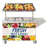 Hubert 12468 - Magnetic Sign, "Fresh Fruit & Veggies", 49"L X 26"H