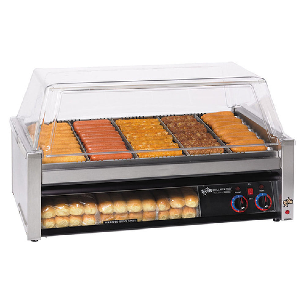 Star 50SCBBC Grill-Max® Hot Dog Grill Roller-type With Clear Bun Door