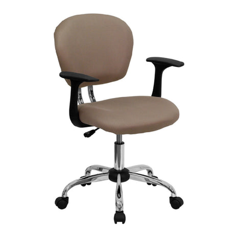 Flash Furniture H-2376-F-COF-ARMS-GG Swivel Task Chair 33-1/2" To 37-1/2" Adjustable Height