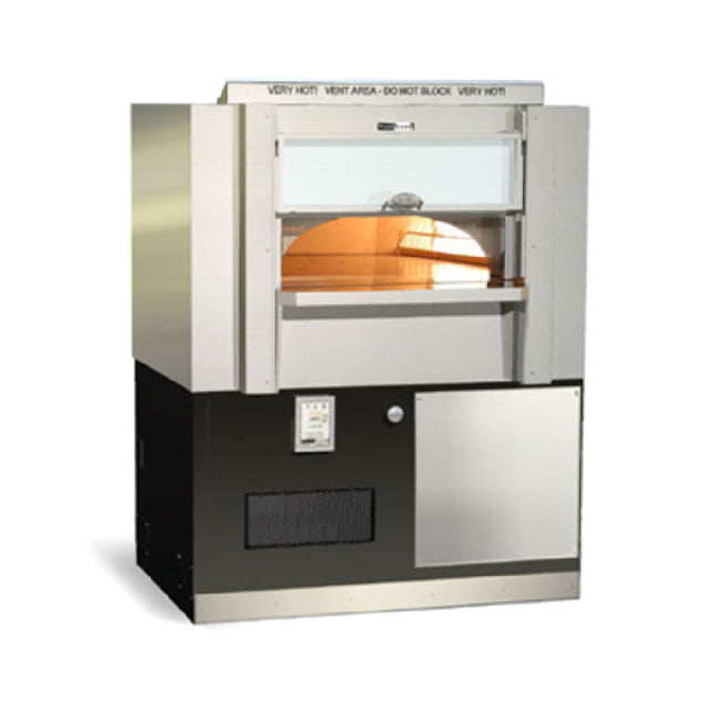 Wood Stone FD-6045-RFGR-IRW Fire Deck Stone Hearth Oven Radiant Burner On Right With Infrared Under Floor Burner And Option To Burn Wood On Left Side Of Chamber