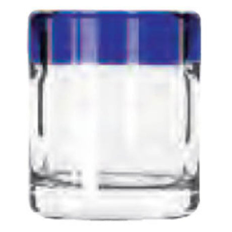 Libbey 92311 Shot Glass 2-1/2 Oz. With Cobalt Blue Rim