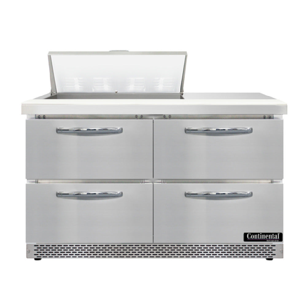 Continental Refrigerator D48N8-FB-D Designer Line Sandwich Unit Front Breather