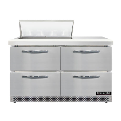 Continental Refrigerator D48N8-FB-D Designer Line Sandwich Unit Front Breather