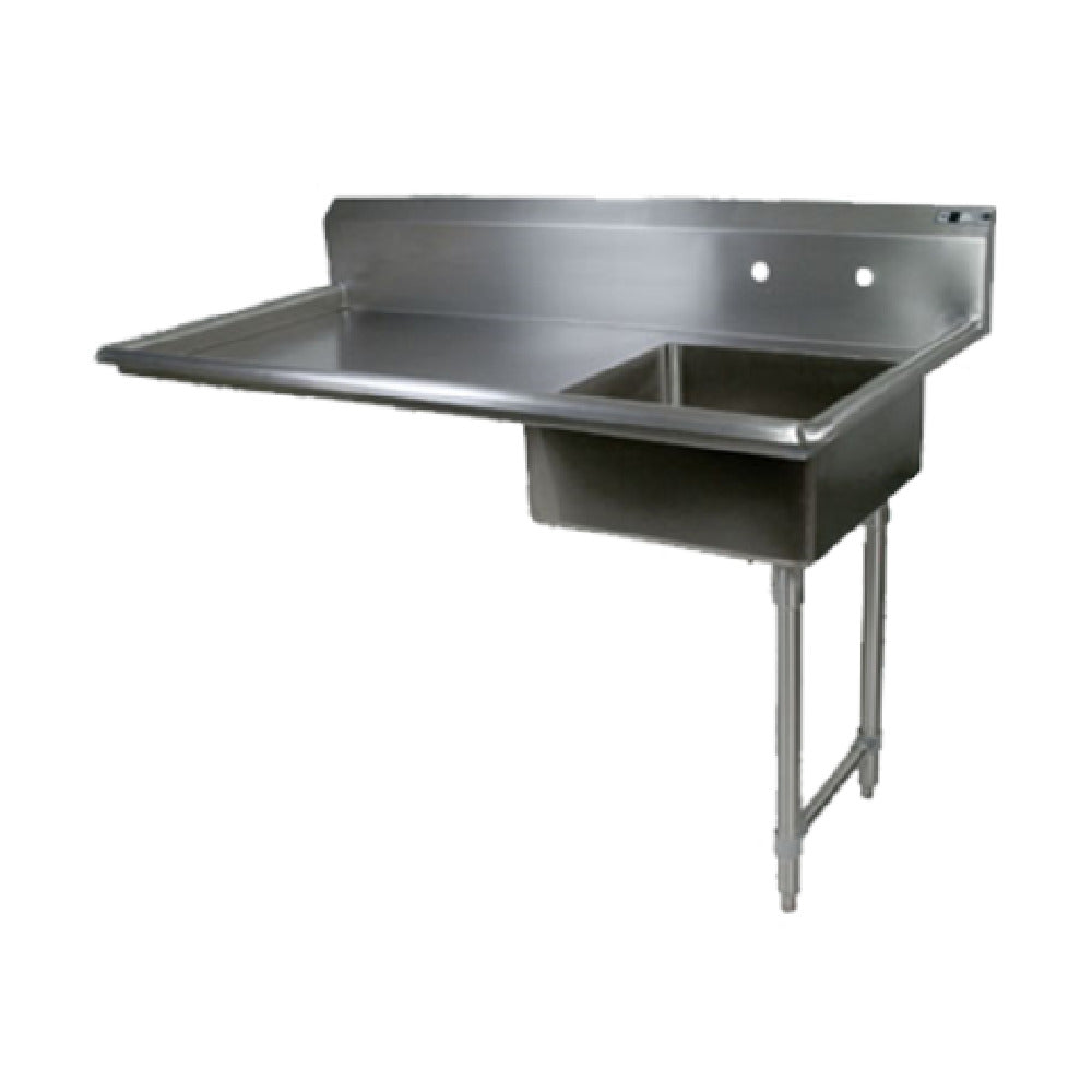 John Boos JDTS-20-50UCR Undercounter Dishtable Soiled Straight Design