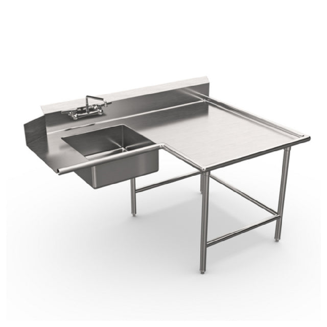 Winholt SDT-14-I-60R - Island Soiled Dish Table, Right To Left, 20"x20 X8"D Pre-rinse Bowl