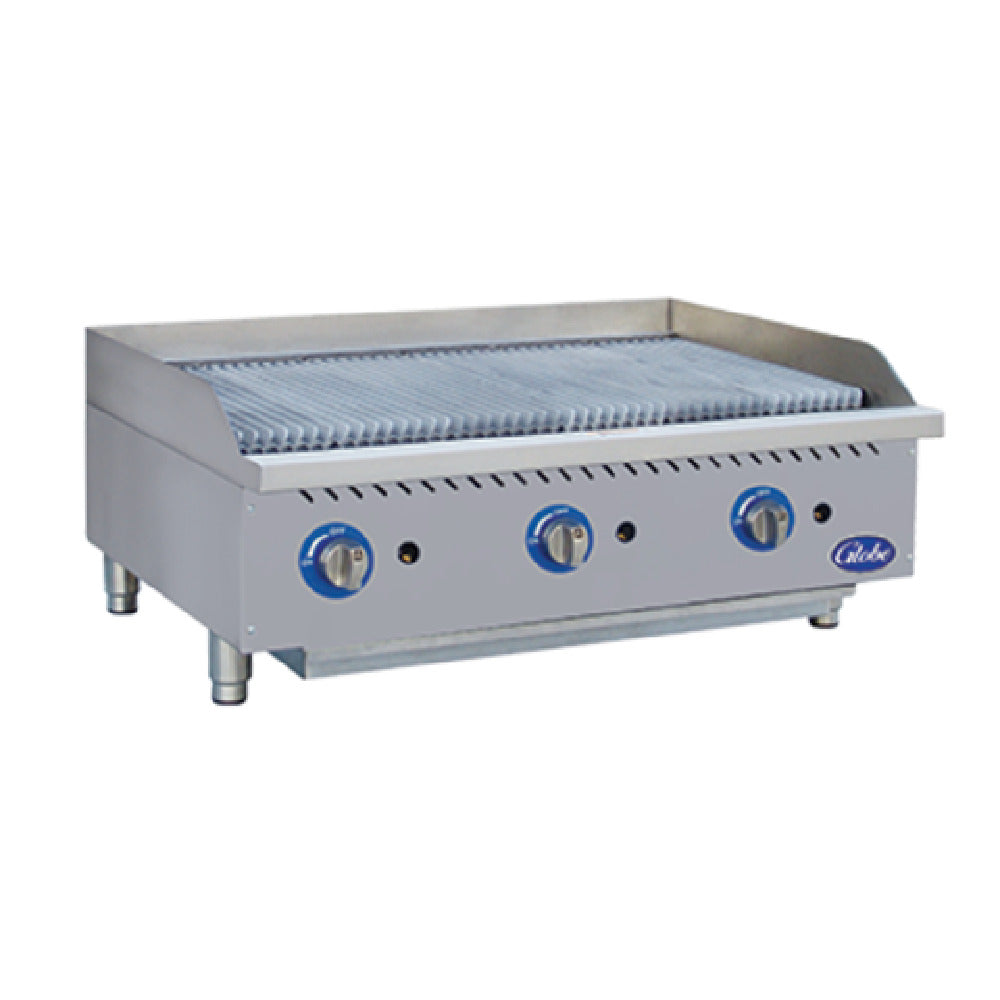 Globe GCB36G-CR (QUICK SHIP) Gas Charbroiler Radiant Countertop