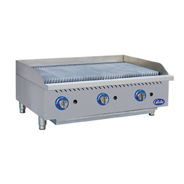 Globe GCB36G-SR (QUICK SHIP) Gas Charbroiler Radiant Countertop