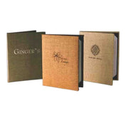 Menu Solutions WK140B Menu Cover Holds 5-1/2" X 11" Inserts Triple Panel Booklet With 4 Views