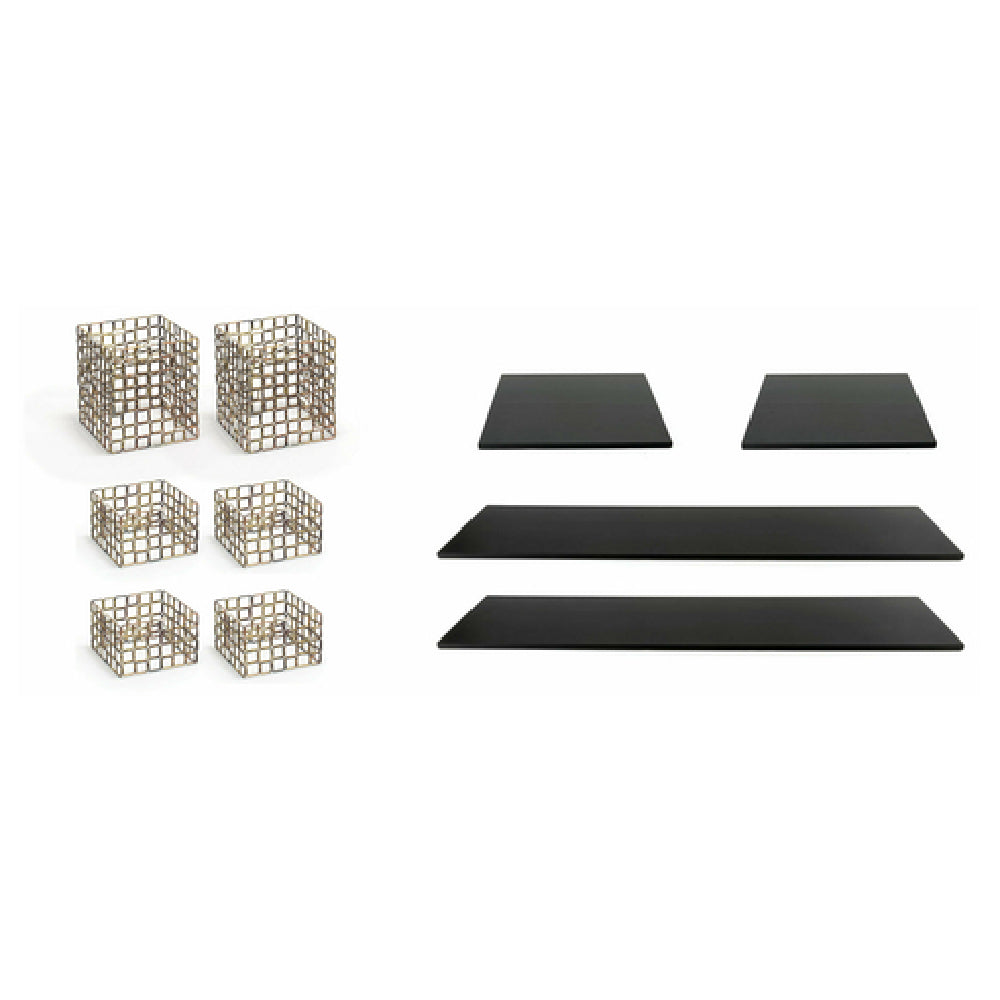 FOH BST047MUM28 Buffet Essentials Coppered Link Black Bamboo On Coppered