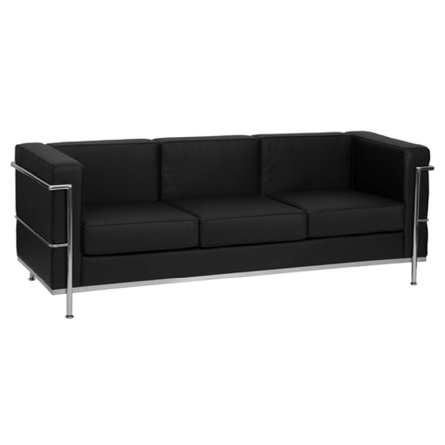 Flash Furniture ZB-REGAL-810-3-SOFA-BK-GG Hercules Regal Series Sofa 79"W X 28-1/2"D X 27-1/2"H