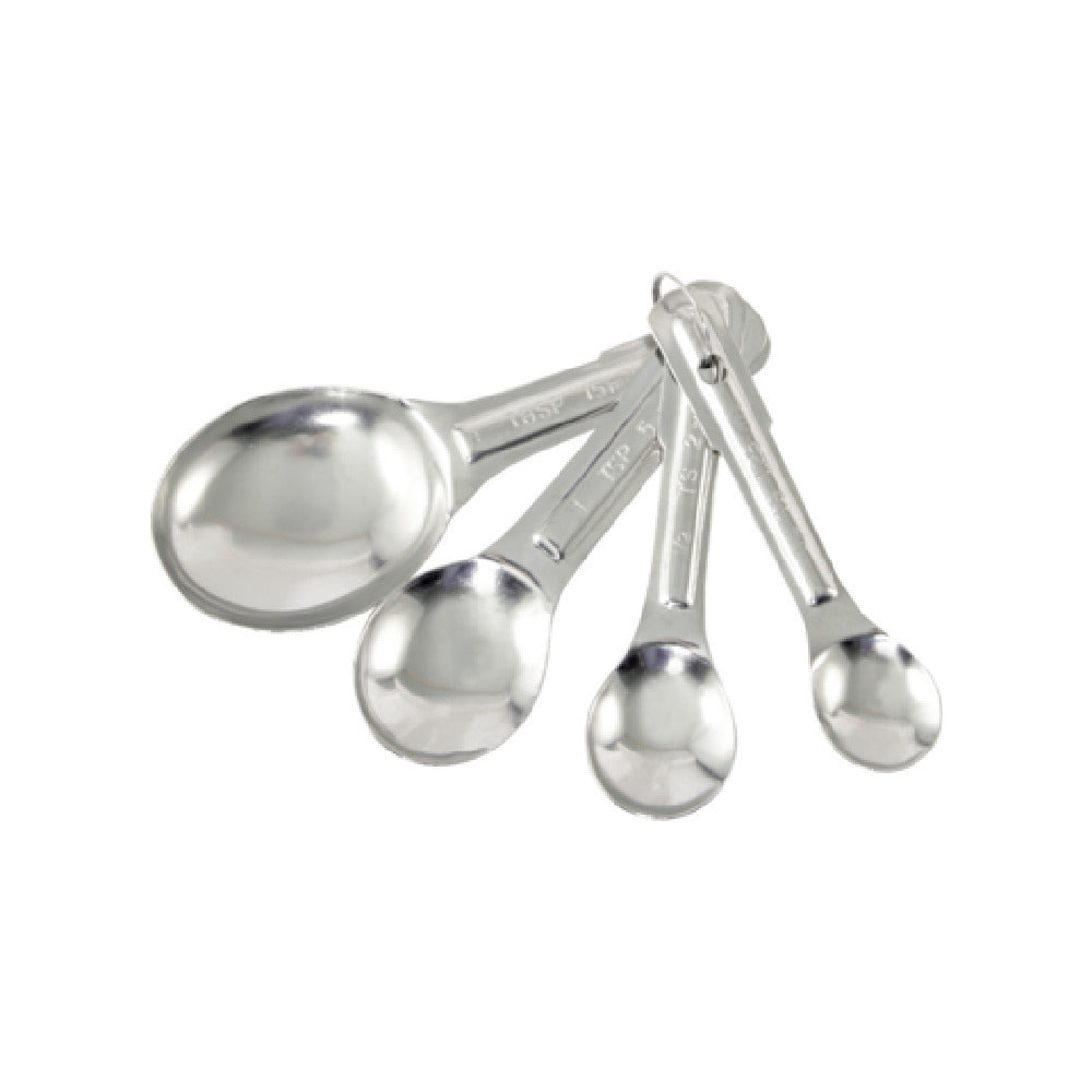 CAC China MSS2-4 Measuring Spoons 4-piece Set Includes: 1/4 Teaspoon 1/2 Teaspoon