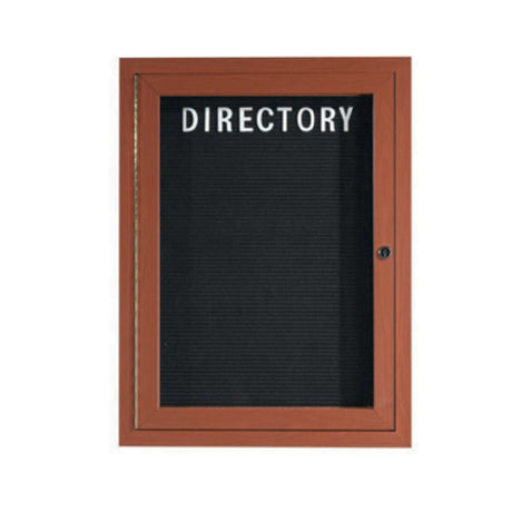 Aarco OADCO2418RL Directory Board 18"W X 24"H Enclosed Face