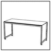 Bauscher Hepp VE-81002 - Venta® Buffet Table, Stage 80 L, On Castors With Integrated Height Adjustment