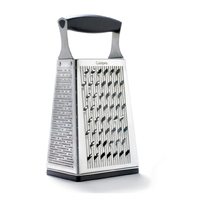 Browne Foodservice 746850 CUISIPRO Box Grater 4-Sided SS (Surface Glide Technology) 4.75" L X 3.5" W X 9.5" H