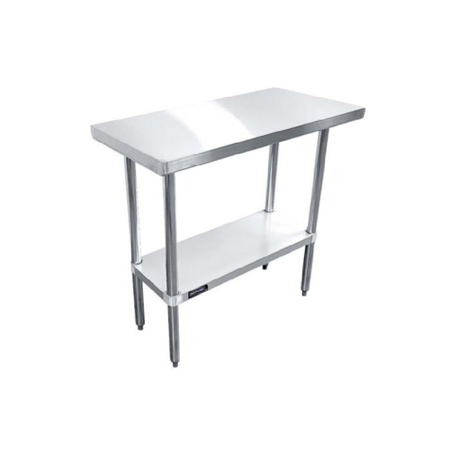 Sapphire Manufacturing SMTE-2448G Worktable 48"W X 24"D X 35"H 18/430 Stainless Steel Flat Top