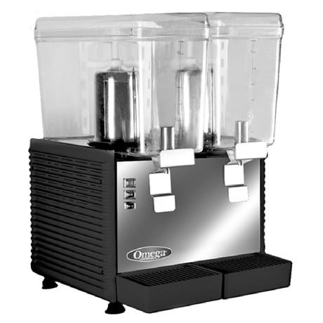 Franklin Machine Products 105-1001 Maxx Serve Beverage Dispenser (2) 3 Gal. Transparent Container Rotary System