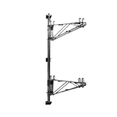 Eagle PWM14-2C-X Prepackaged Mid Unit Adjustable Post Wire Wall Mounts (2) 14" Wide Shelves