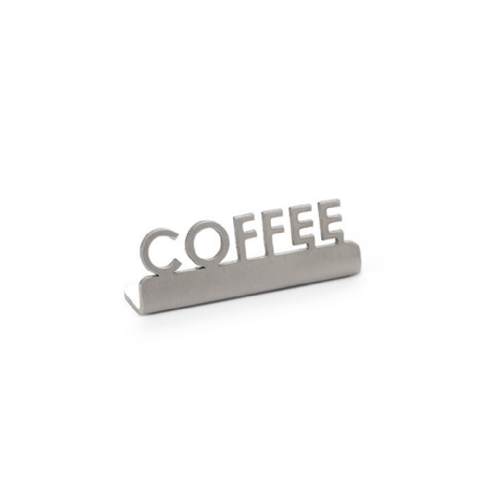 American Metalcraft MSSC2 - Mini Laser Cut Sign, 0.55"W X 2.15"D X 0.7"H, Stainless Steel