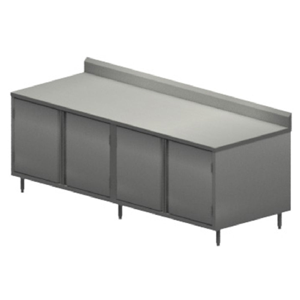 BK Resources CSTR5-3096H Chef Table Cabinet Base With Hinged Doors 96"W X 30"D X 39-3/4"H Overall Size