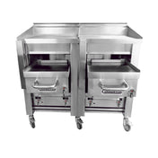 Connerton Cooking A-4F-48_NAT Griddle/Overfire Broiler Combination Floor Model Gas