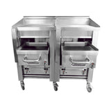 Connerton Cooking A-4F-48_LP Griddle/Overfire Broiler Combination Floor Model Gas