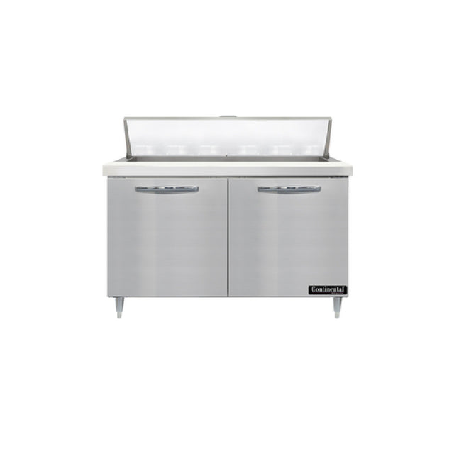 Continental Refrigerator D48N18M Designer Line Mighty Top Sandwich Unit 48"W Two-section