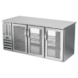 Beverage Air BB72HC-1-FG-PT-S - Refrigerated Open Food Rated Back Bar Pass-Thru Storage Cabinet