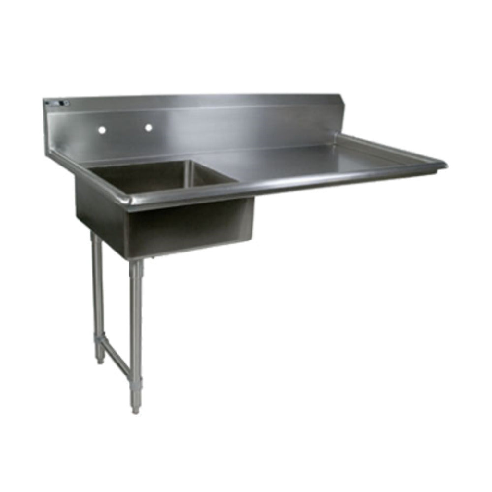 John Boos JDTS-20-60UCL Undercounter Dishtable Soiled Straight Design