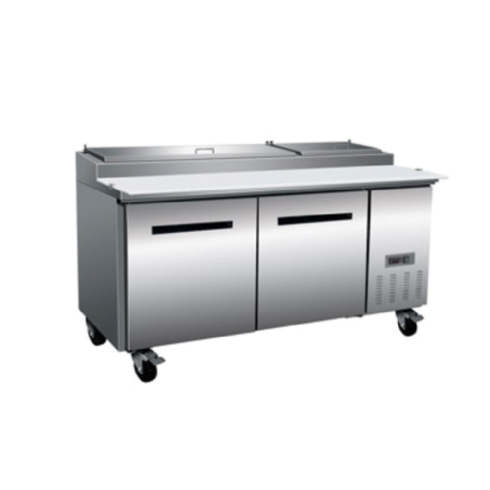 Maxximum MXCPP70HC Maxx Cold X-Series Refrigerated Pizza Prep Table Two-section