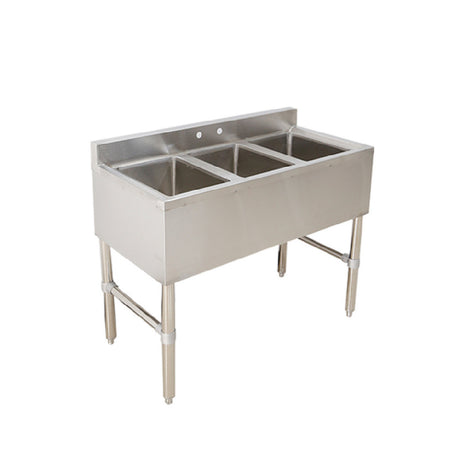 Klinger's Trading BAR3 Underbar Sink Three Compartment 38-1/2"W X 18-3/4"D X 33"H