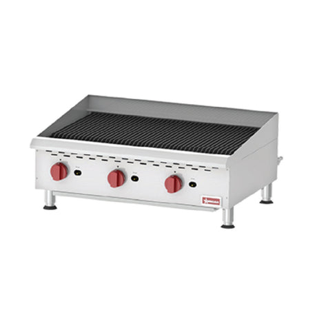 Omcan 43728 (CE-CN-CBR36) Charbroiler Countertop Gas