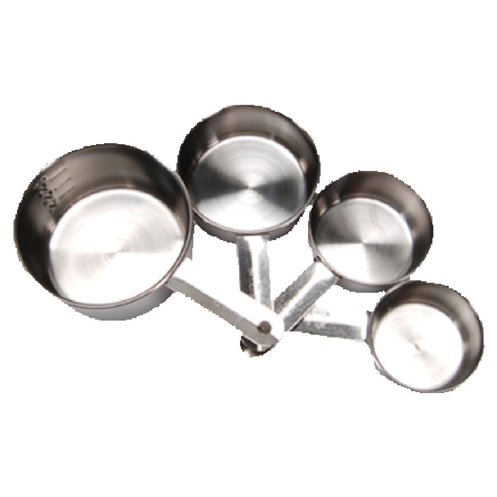 Franklin Machine Products 280-1329 Dry Measuring Cup Set 1/4" 1/31/2" & 1 Cup