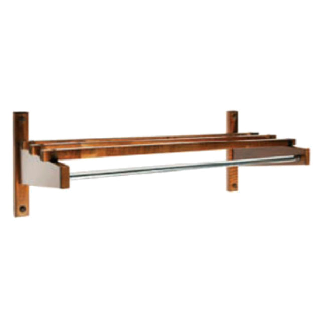 Central Specialties TEC-30W Economy Coat Rack 30" Unit 5/8" Metal Zinc Plated Hanging Rod