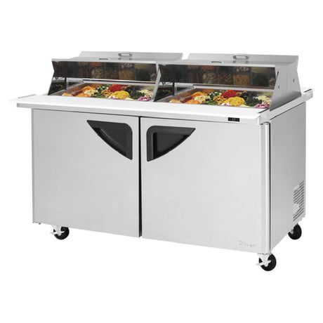 Turbo Air TST-60SD-24-N-DS Super Deluxe Sandwich/Salad Mega Top Unit With Dual Sided Lids