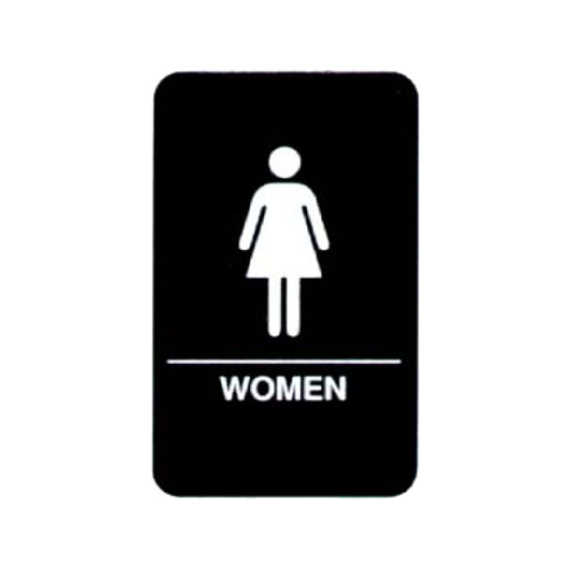 Vollrath 5634 Women Sign Braille 6" X 9"