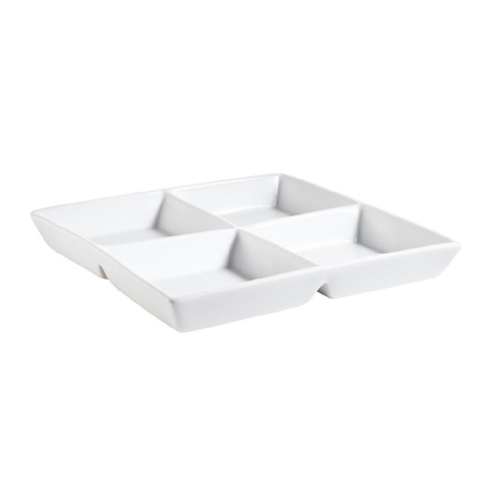 CAC China CMP-D8 CMP Compartment Tray 4 Oz. Per Compartment 8"L X 8"W X 1-1/8"H