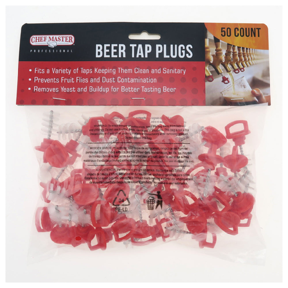 Chef Master 90219 Beer Tap Plugs (50 Per Bag)