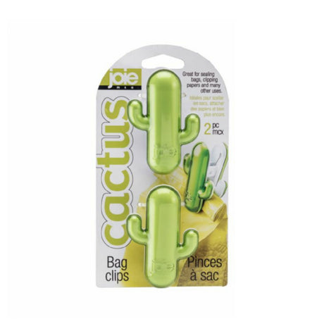 Harold Import Co. 52045 Joie's Cactus Bag Clips 1.54" X 2" X 2.95"H BPA-free Plastic And Steel