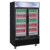 Dukers DSM-41R Refrigerated Merchandiser Reach-in Two-section